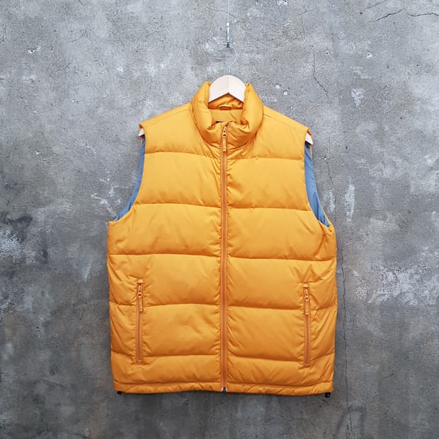 LANDSEND 옐로우 조끼 패딩 M 사이즈
