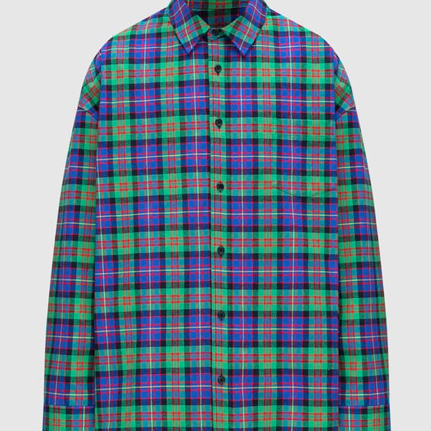 Juun.J [그린블루 루즈핏 클래식 셔츠 50]