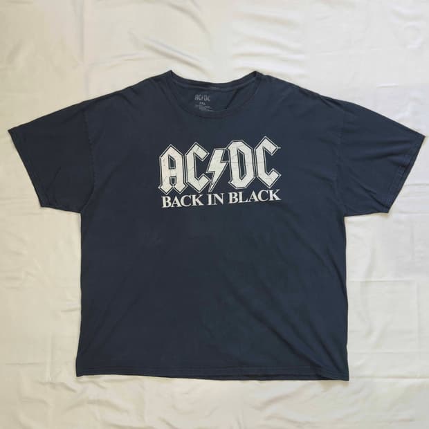 ACDC Back In Black 반팔 티셔츠