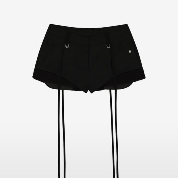 오호스 Micro Wool Shorts / Black