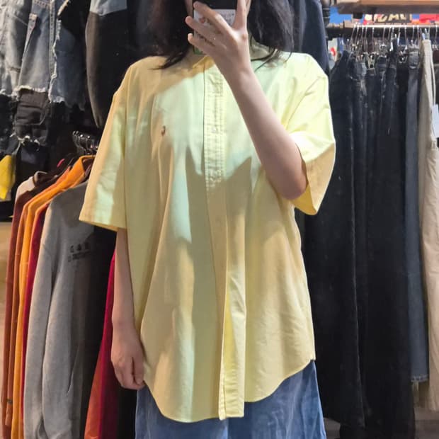 [NO.9] 폴로 반팔 셔츠 파스텔옐로우