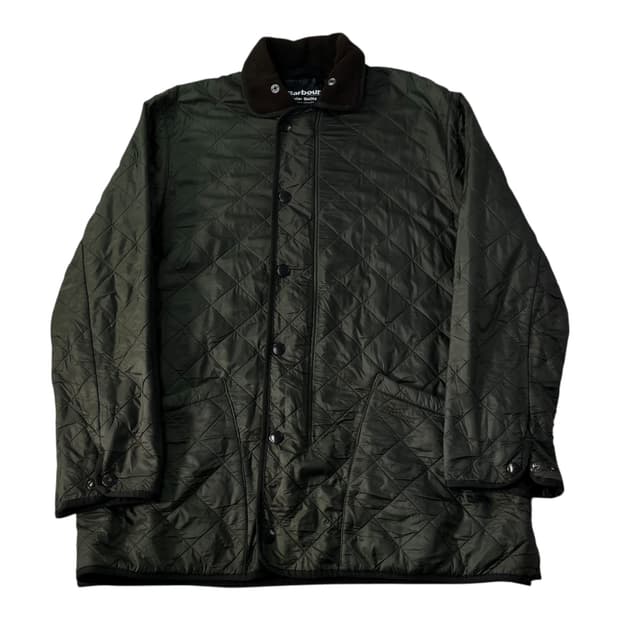 105 바버인터네셔널 90s 카키 퀄팅 자켓