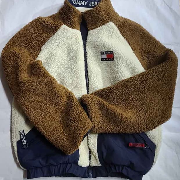 타미진스 리버시블 컬러블록 플리스자켓 M사이즈