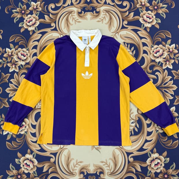 (XXL)아디다스 ADIDAS 스트라이프 럭비티셔츠