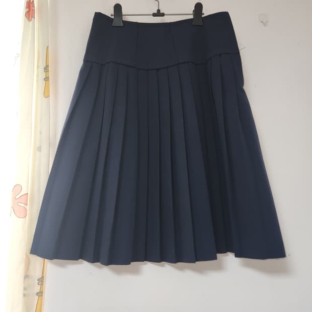 네이비 플리츠 스커트 주름 치마27