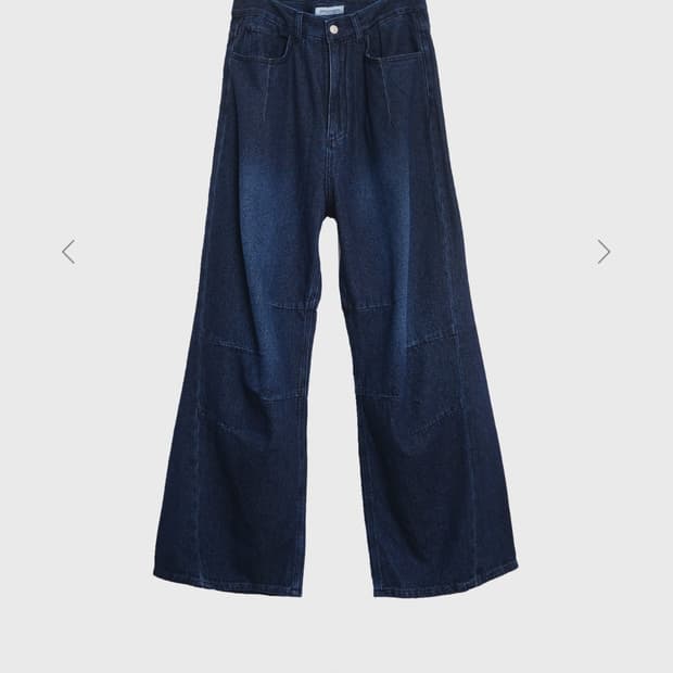 999휴머니티 AV 플리츠 데님 팬츠 (인디고 원 워 시)