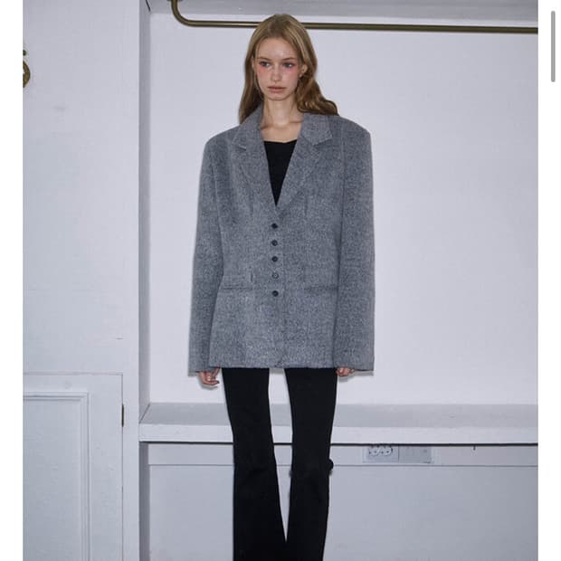 로제프란츠 Wool Mix Half Jacket [Gray]