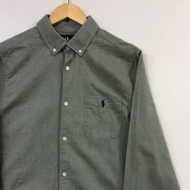 L 폴로 옥스포드 솔리드 셔츠