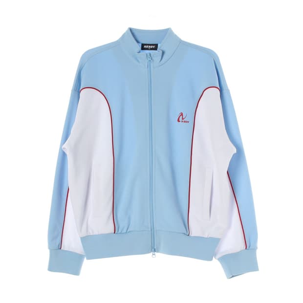 널디 스카이블루 배색 레이싱 져지 에반게리온 트랙탑