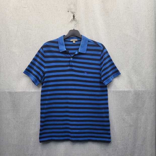 버버리 스트라이프 반팔 폴로티