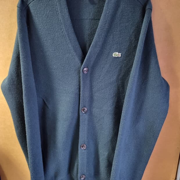 라코스테 남성 모직 가디건 