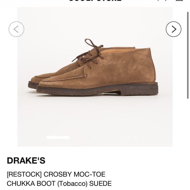 (uk7) 드레이크 drakes 목토 처카부츠