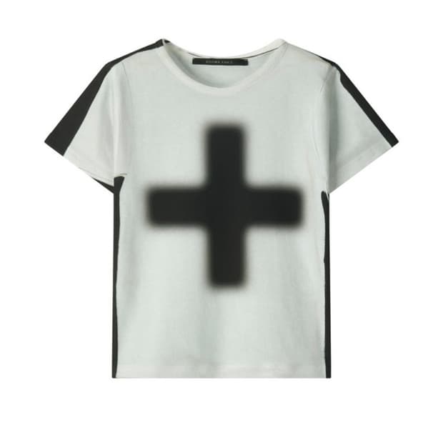 CROSS CROP SHORT SLEEVE LIGHT GREY