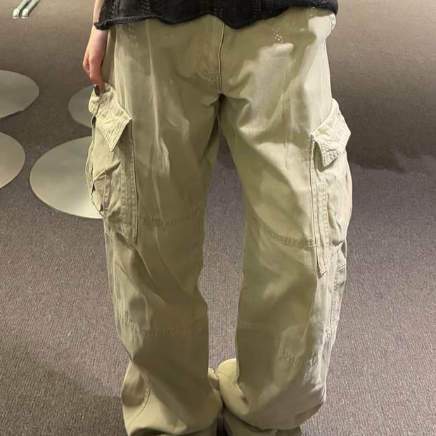  OS)Hanes 빈티지 베이지 카고팬츠