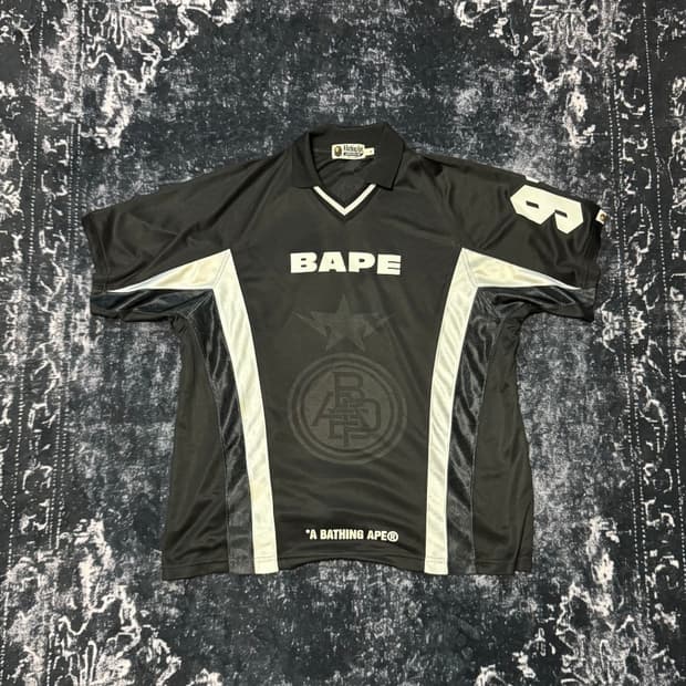 BAPE Multi Logo Relaxed Fit Soccer Jerse
