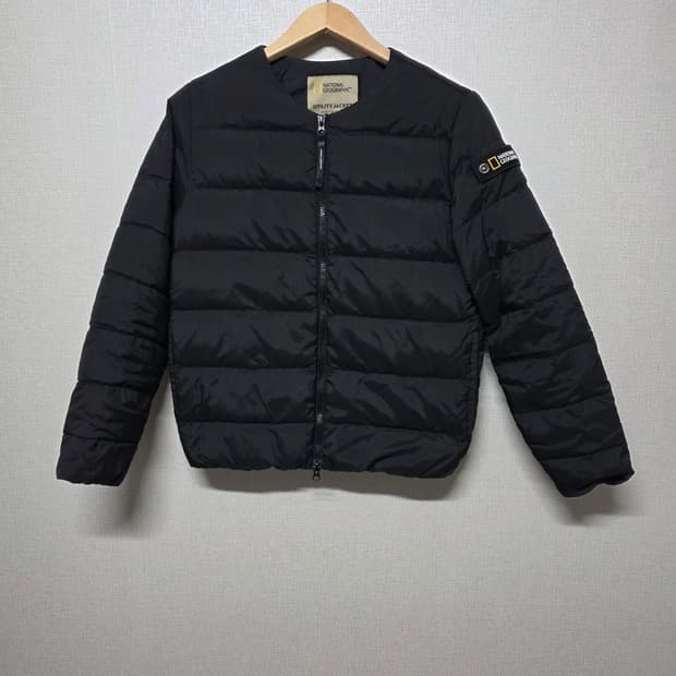 내셔널지오그래픽 경량 패딩 블랙 유틸리티 자켓  여자용