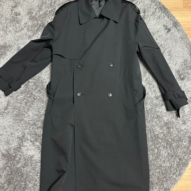 시스템옴므 트렌치코트 블랙 95 사이즈