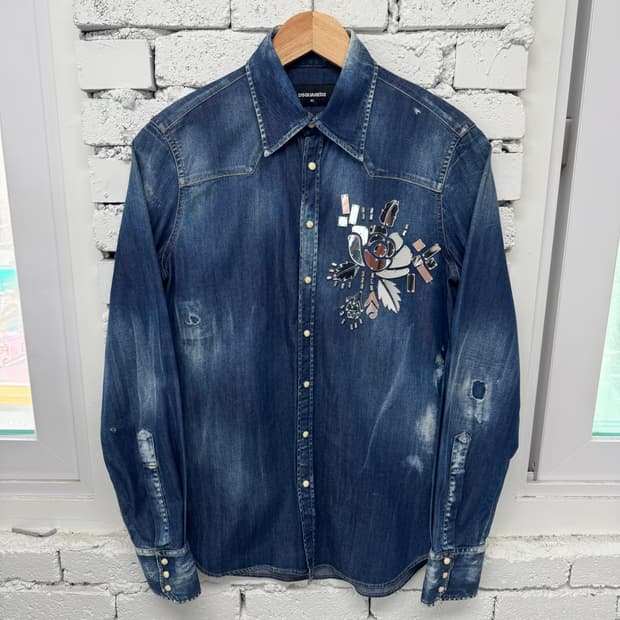 디스퀘어드2 웨스턴 셔츠 