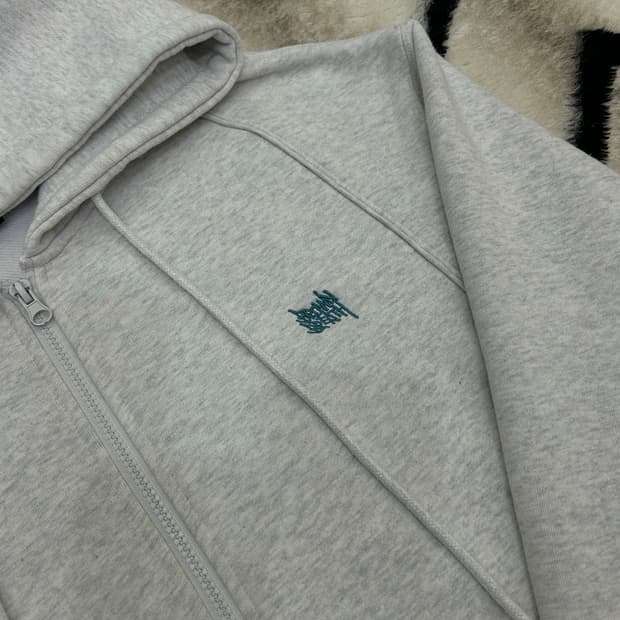 [L]브라운브레스 후드집업/애쉬해더/기모