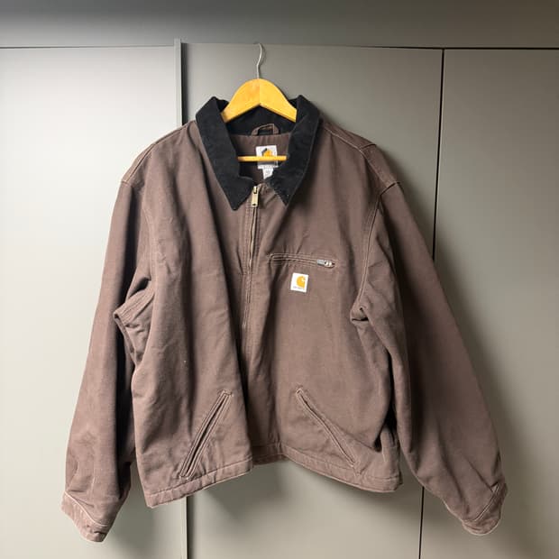 빈티지 칼하트 디트로이트 자켓 다크브라운 2XL