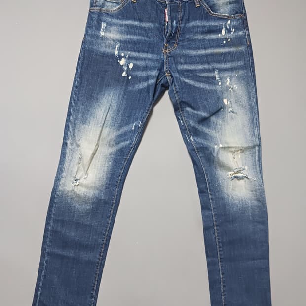 [34] 디스퀘어드2 데미지 워싱 쿨가이진 청바지