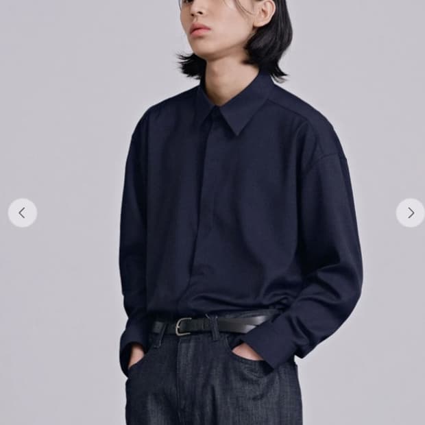 아노블리어 네이비 셔츠