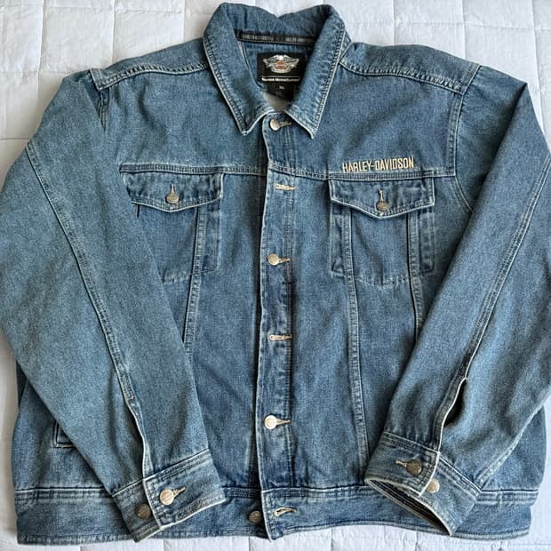 [2XL] 할리데이비슨 데님자켓 청자켓
