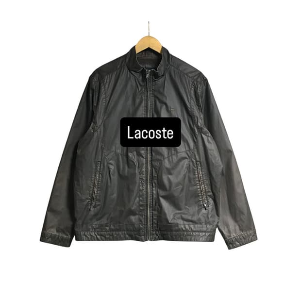 라코스테 왁싱 블루종자켓