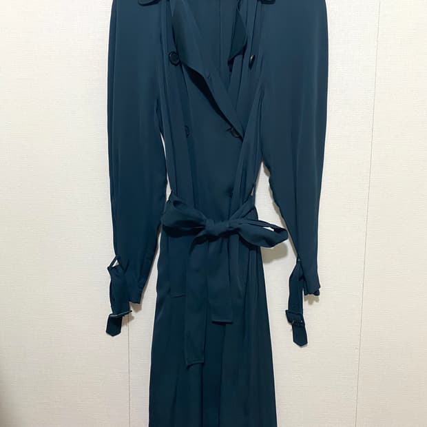 띠어리 실크 트렌치 코트