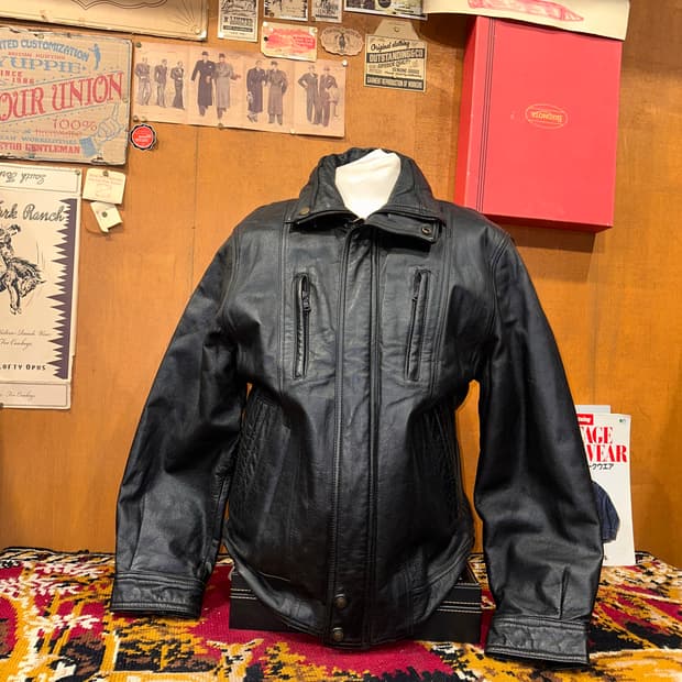 ( M-L ) 가죽자켓 레더자켓 바이커자켓 양가죽자켓 라이더자켓