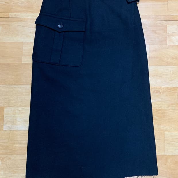 TRICOT by CDG 98/FW 스커트(울/나일론/디테일-레더)