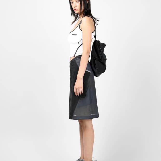 Hyein Seo ' Black Cotton Midi Skirt