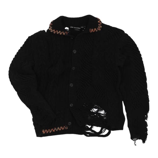 ADSB 앤더슨벨 소바쥬 코튼 가디건 블랙