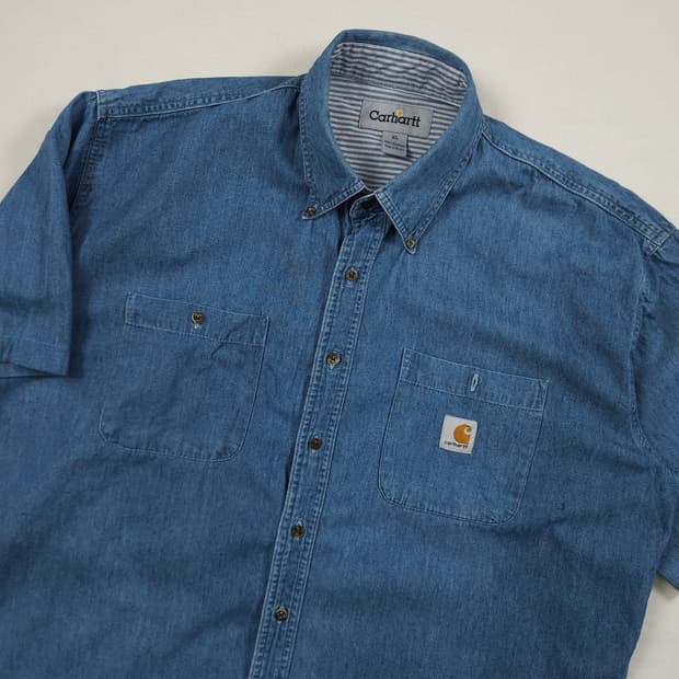 2XL(110) 칼하트 리워크 데님셔츠