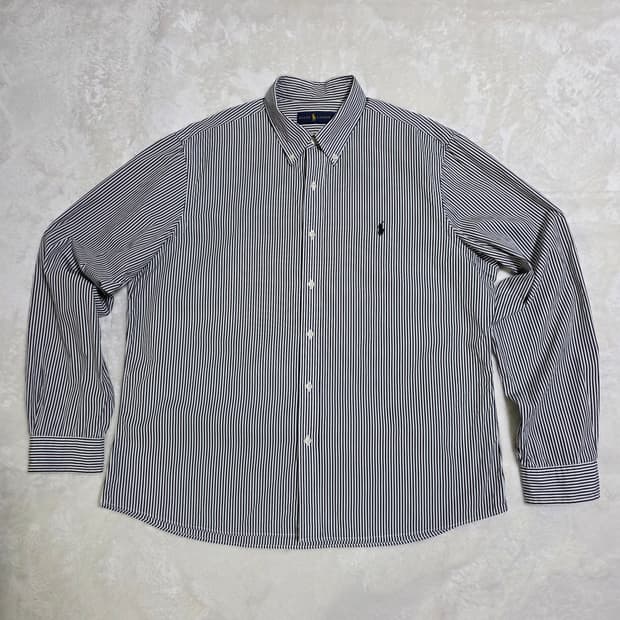 (XL)폴로 스트라이프 셔츠 