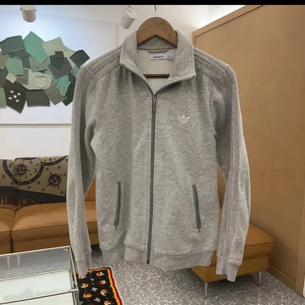 아디다스 그레이 집업