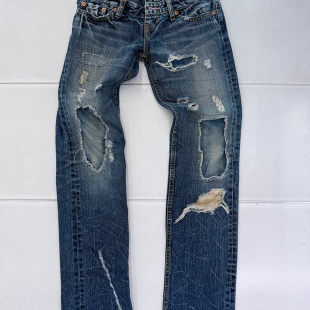 double waist jeans