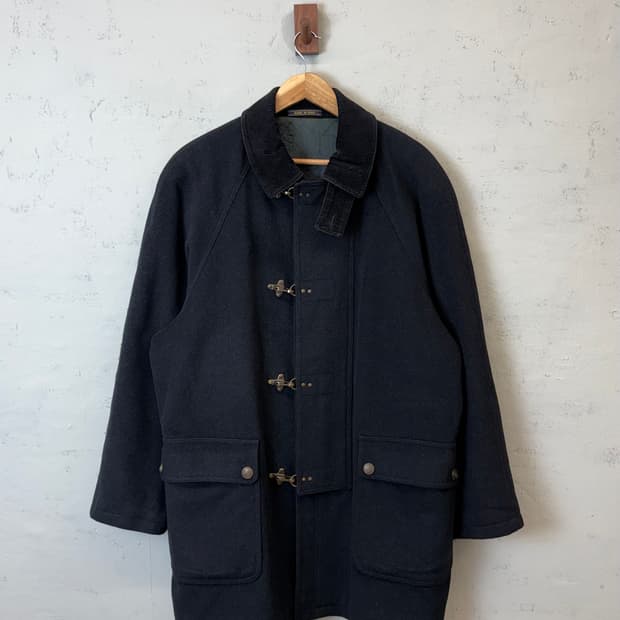 빈티지 파이어맨 울 코트 자켓