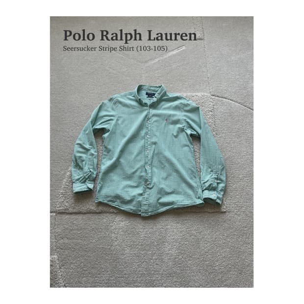 폴로 랄프로렌 시어서커 스트라이프 셔츠 (103-105)