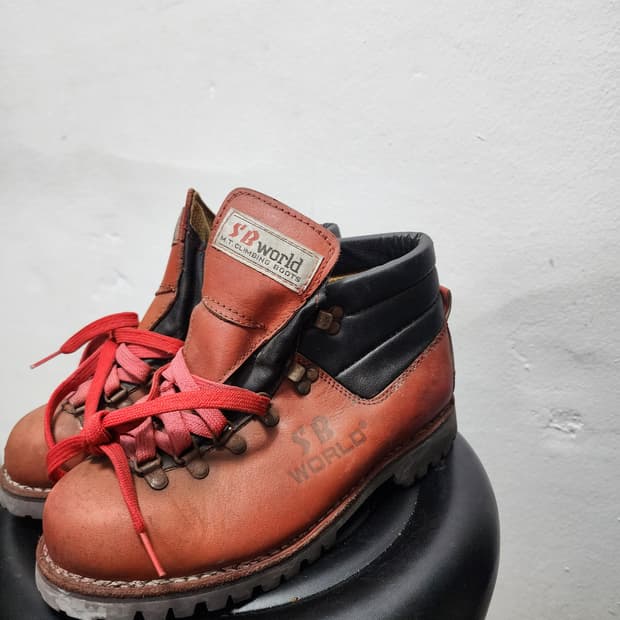 빈티지 SB World 통가죽 등산화