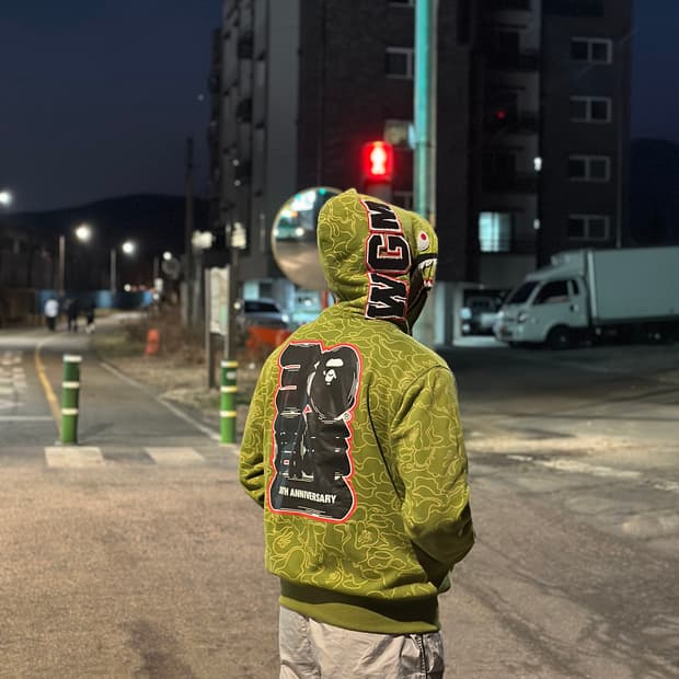 베이프 샤크 후드집업