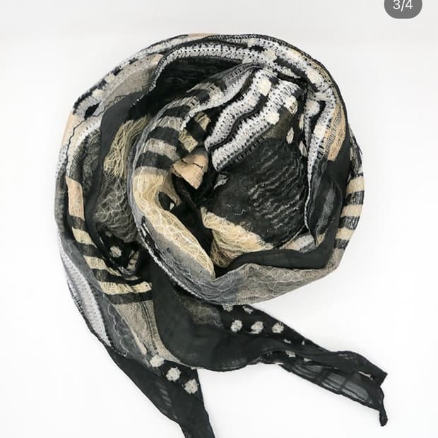 코이세이오 스카프 프리뷰 블랙 + 노트 (새상품)