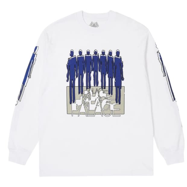 PALACE 팔라스 24SS 리피터 롱슬리브 화이트 XL