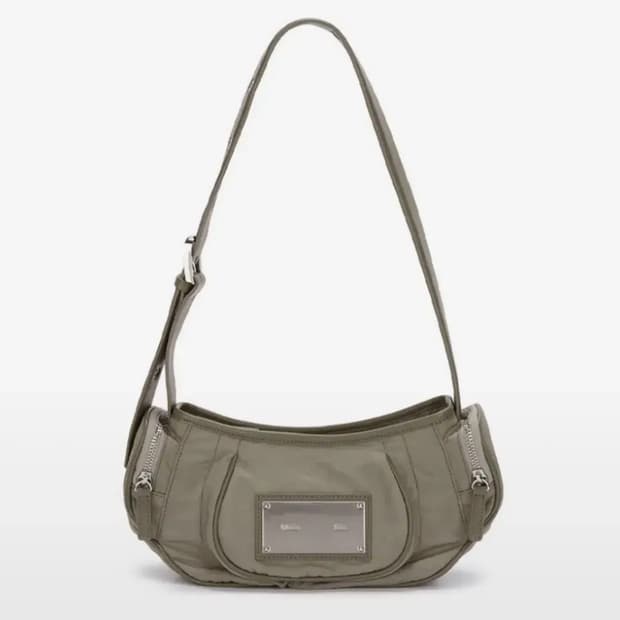 마뗑킴 마들렌 라운드백 숄더백 카키 미니백