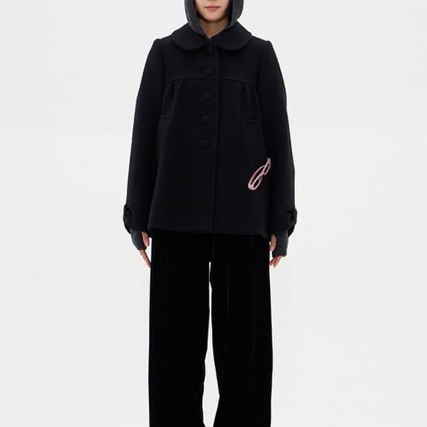 복복 리틀 걸 코트 블랙 BOCBOK LITTLE GIRL COAT