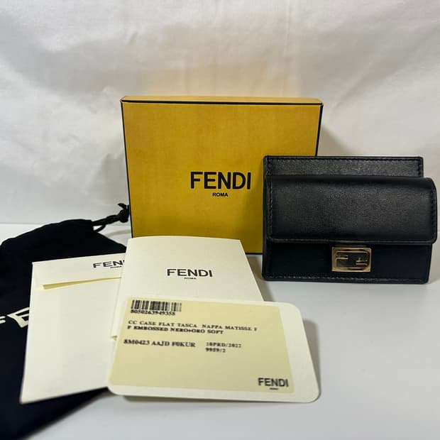 펜디 바게트 카드지갑 블랙 (OS)