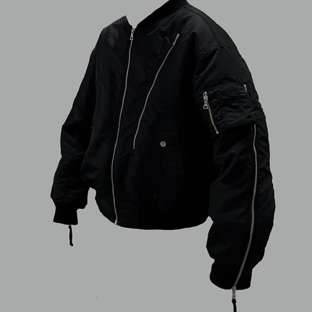 그레일즈 초판 멀티지퍼 봄버 자켓