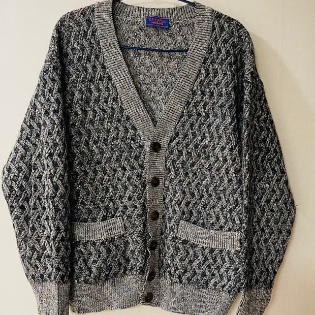 정품 미쏘니 라나 메리노 울 멀티 컬러 패턴 남성 니트 명품 가디건 M 