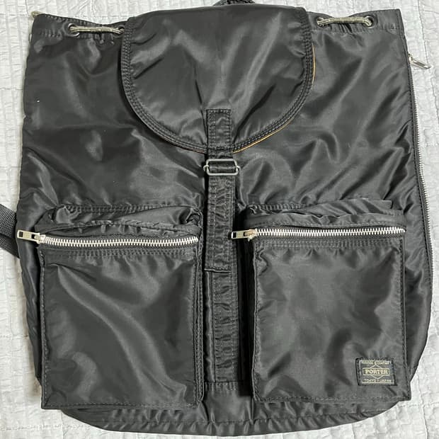 Porter 요시다 포터 탱커 지퍼백팩  럭색 블랙