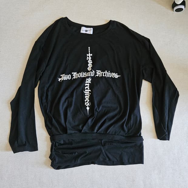 2000아카이브스 dagger draped 롱슬리브 셔츠